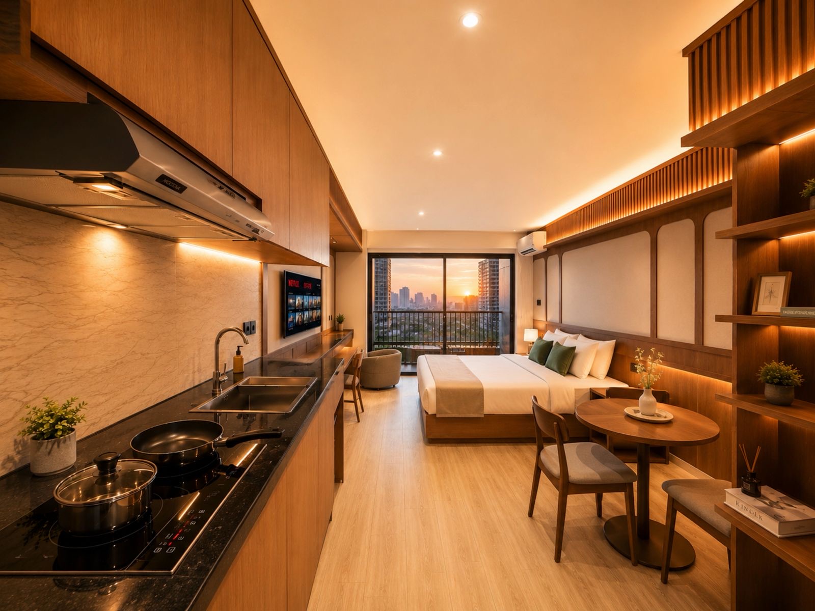 Studio Balcony interior